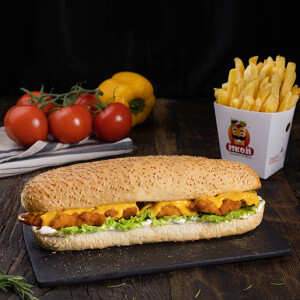 Image for 'سندويش اسكالوب مع جبنة الشيدر كومبو' Item